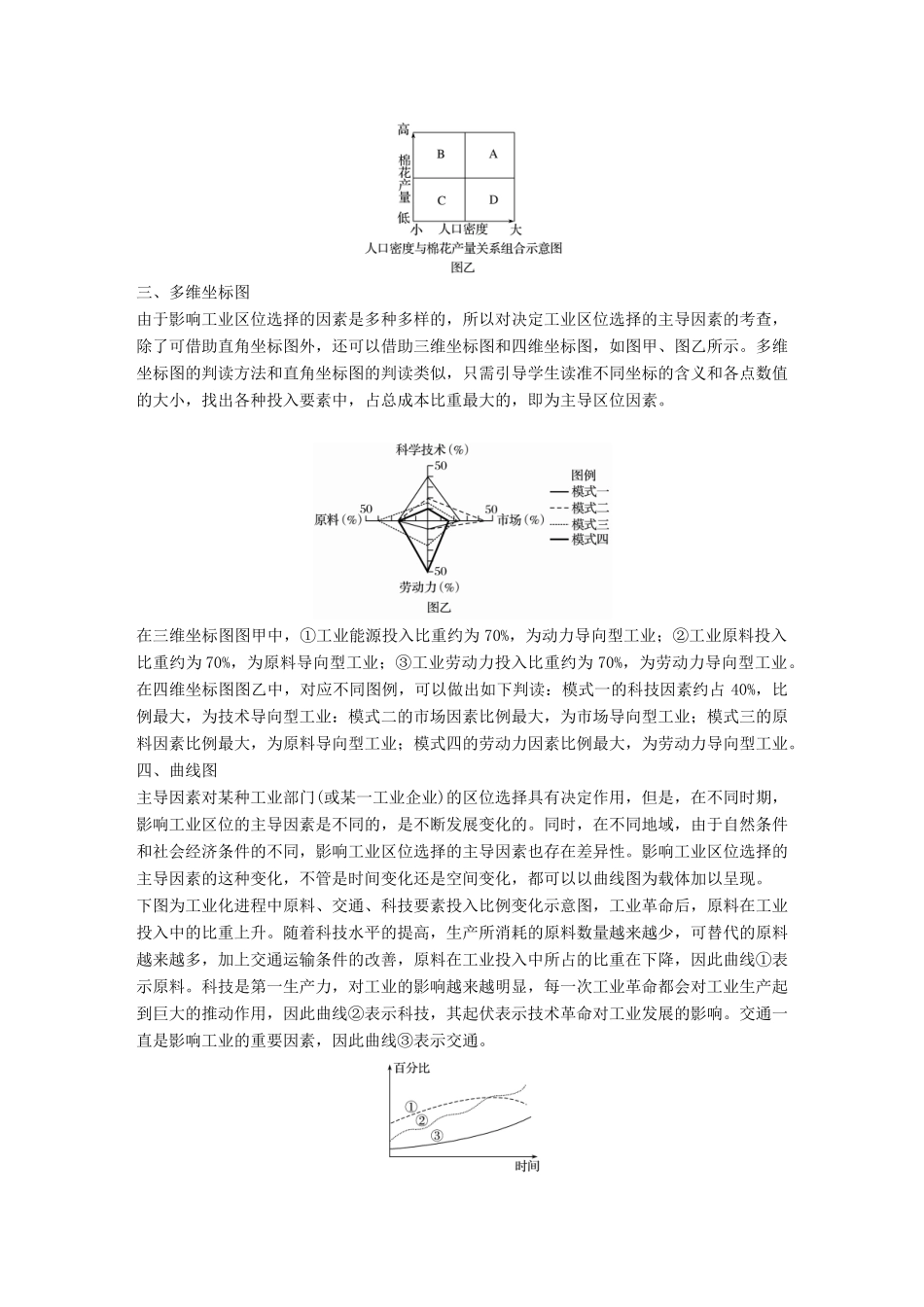 高中地理 第四章 工业地域的形成与发展 专题三 工业区位模式图的判读学案 新人教版必修2-新人教版高一必修2地理学案_第2页
