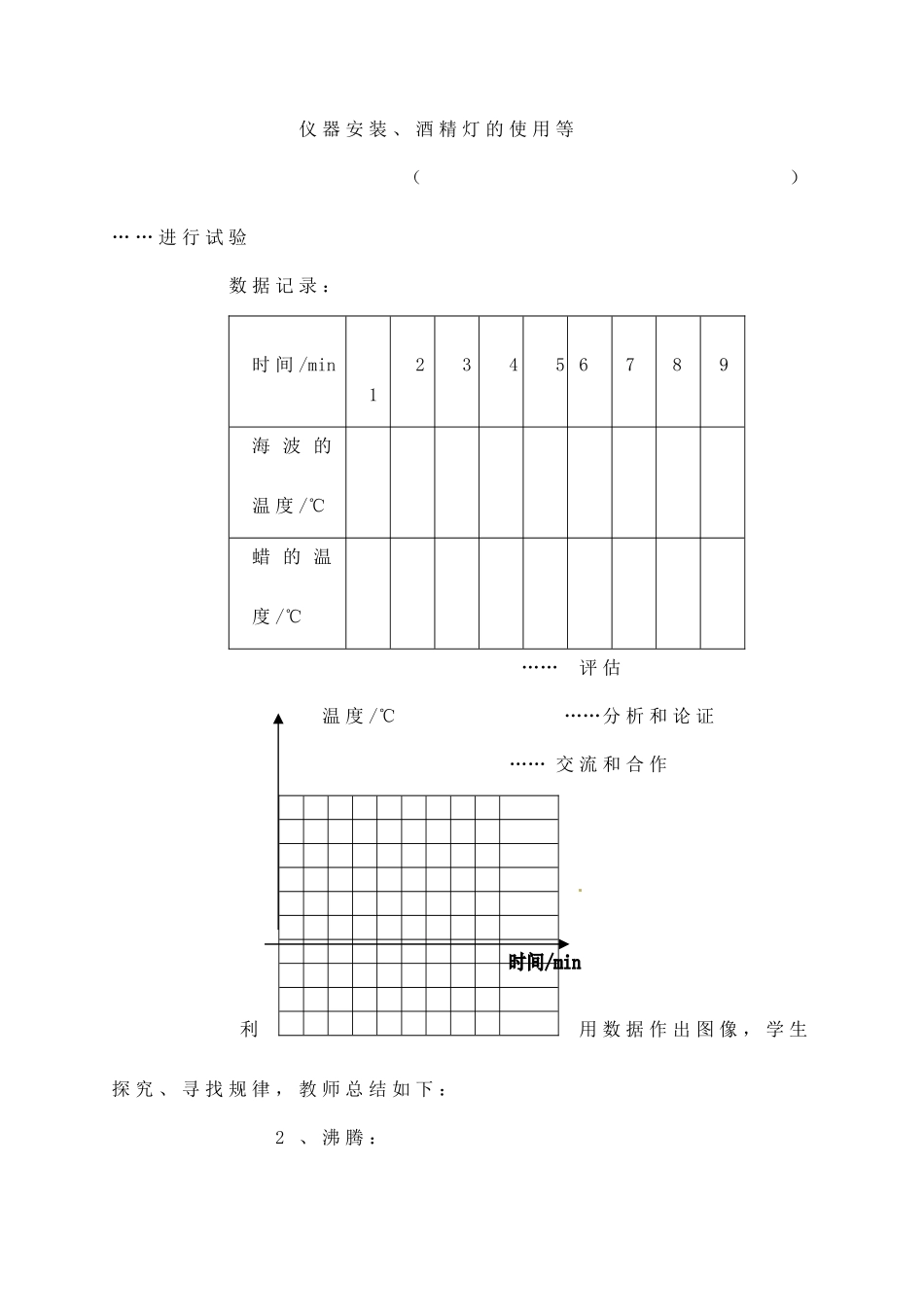 辽宁省丹东七中八年级物理《4.4-4.5 汽化和液化》教案 人教新课标版_第3页