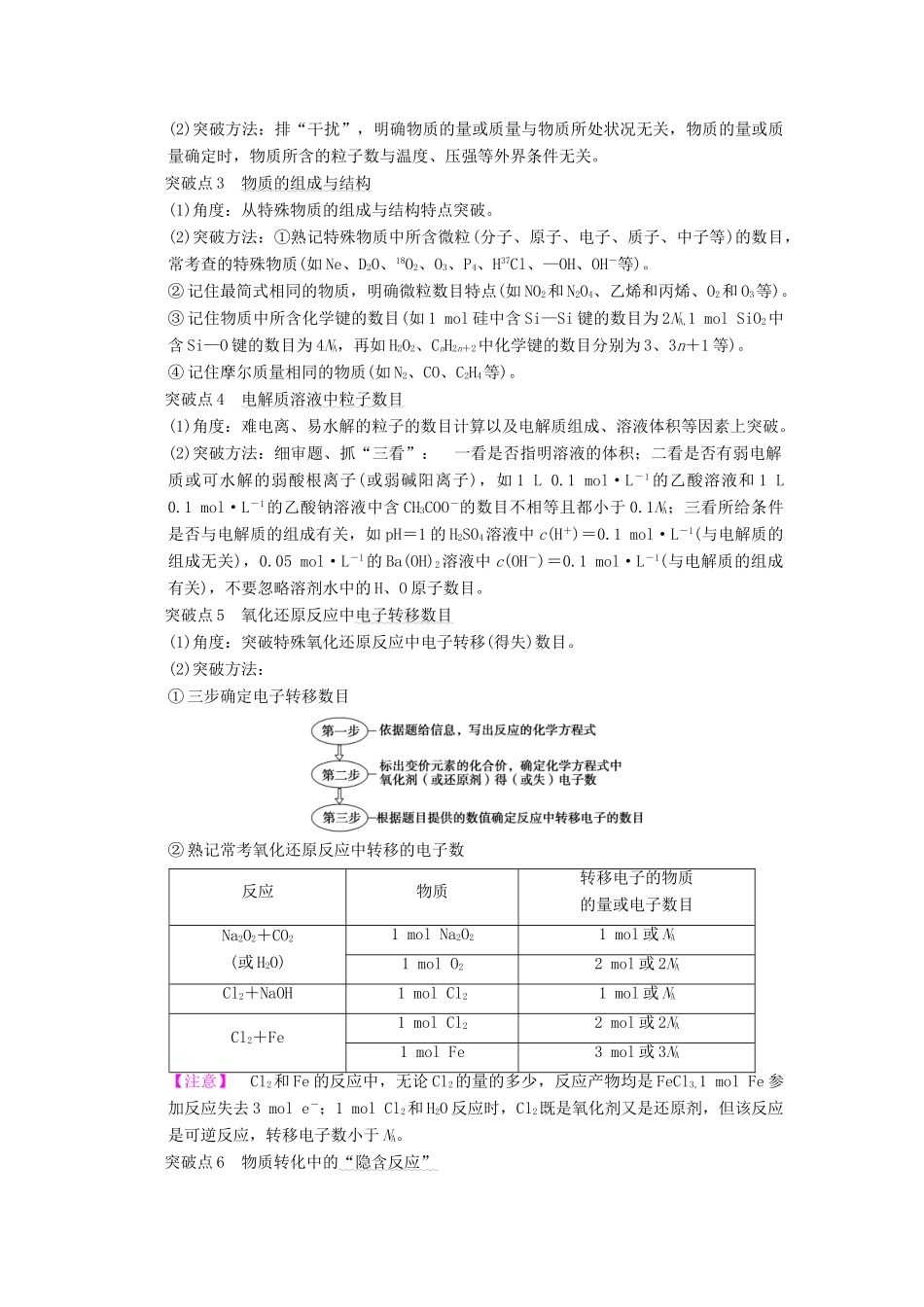 高考化学二轮复习 专题1 化学基本概念 第2讲 阿伏加德罗常数学案-人教版高三全册化学学案_第2页