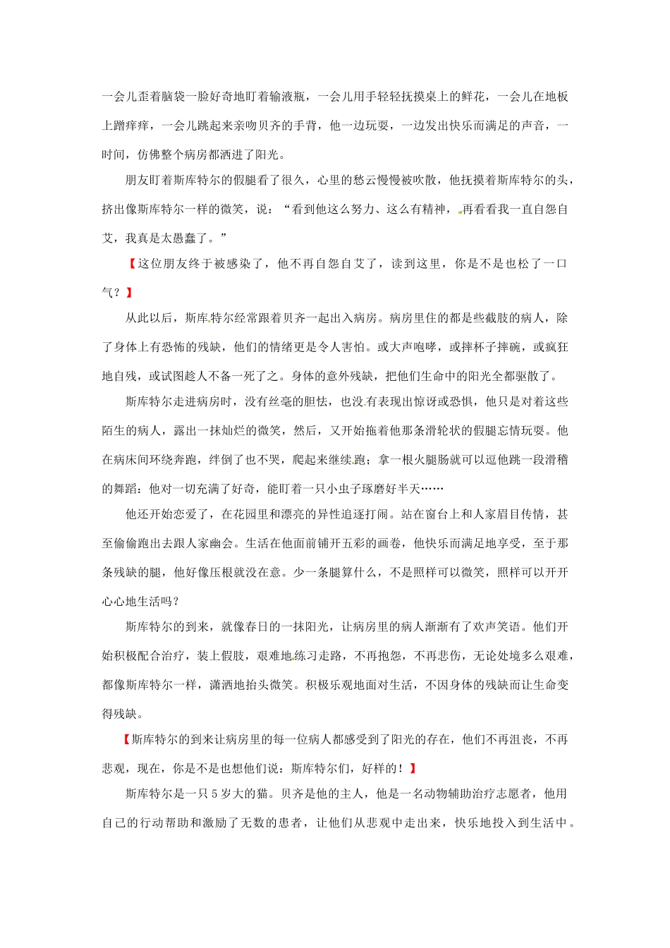 辽宁省凌海市石山初级中学中考语文 习作文写作技法 第三人称复习教案_第2页
