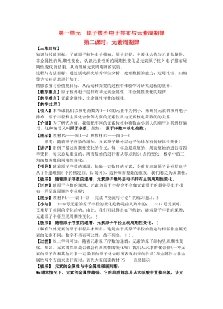 高考化学复习 元素周期律学案-人教版高三全册化学学案