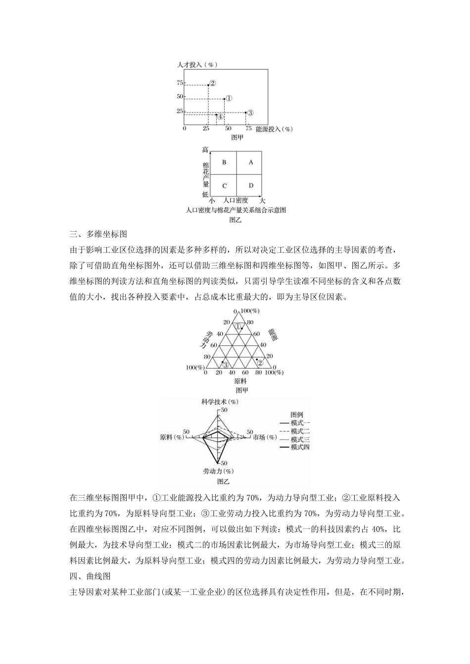 高中地理 第4章 工业地域的形成与发展 微专题三 工业区位模式图的判读学案 新人教版必修2-新人教版高一必修2地理学案_第2页