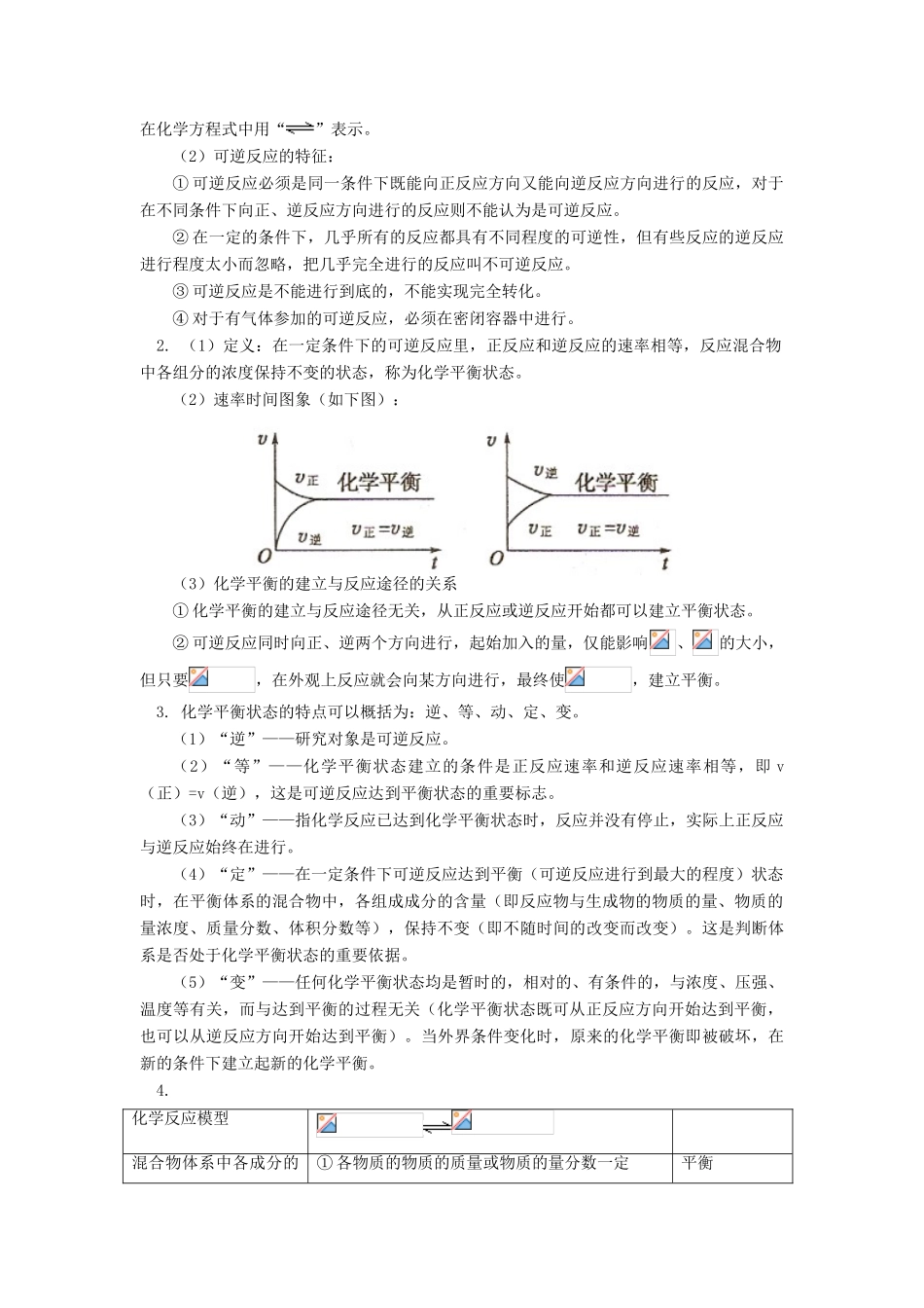 高考化学第一轮复习 专题 化学反应的限度学案 鲁科版-鲁科版高三全册化学学案_第2页