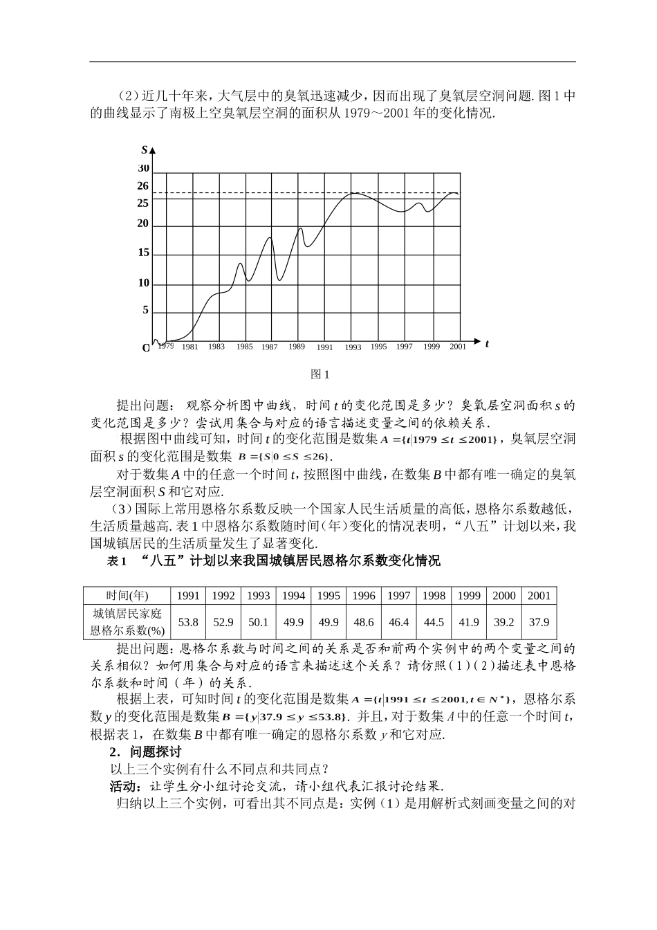 河南省：必修(1)：函数的概念(一)（郑州外国语学校 乔会娜）_第2页