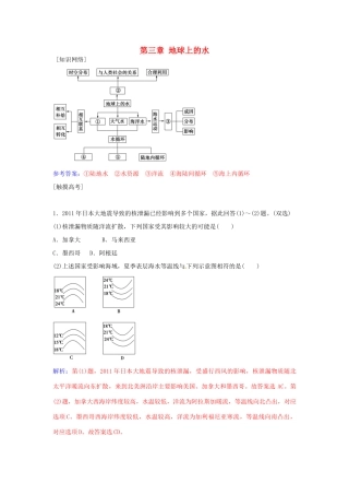 高中地理 第三章 地球上的水章末总结提升 新人教版必修1-新人教版高一必修1地理学案