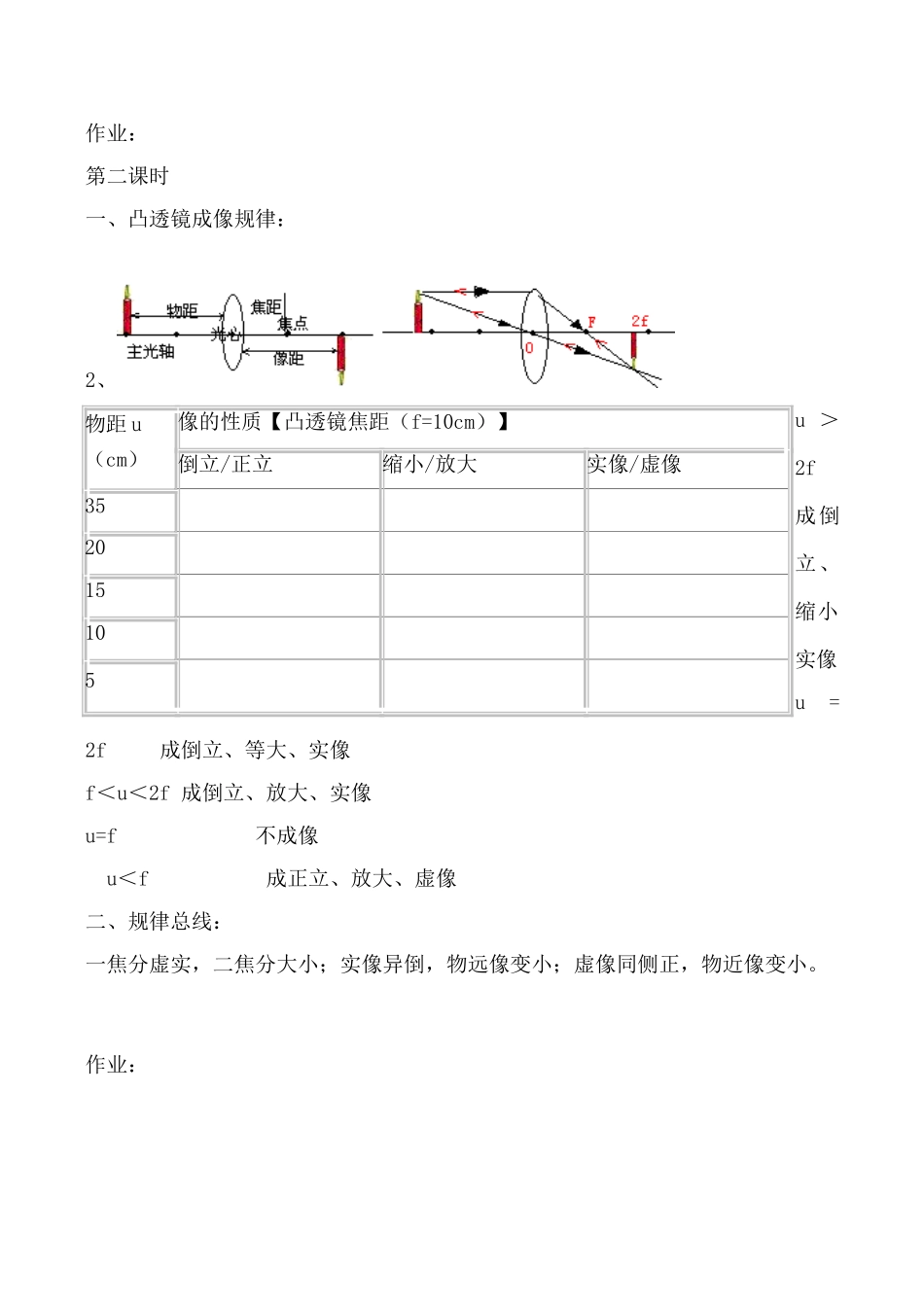 沪科版八年级物理科学探究 凸透镜成像教案_第3页