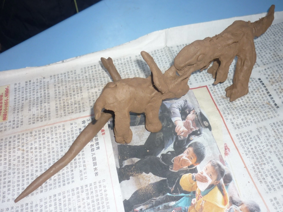 泥塑小动物学生作品欣赏_第2页