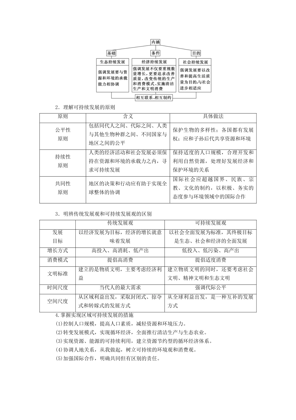 高考地理一轮复习 模块二 第四章 人类与地理环境的协调发展 第二讲 人地关系思想的历史演变与通向可持续发展的道路学案（含解析）中图版-中图版高三全册地理学案_第3页