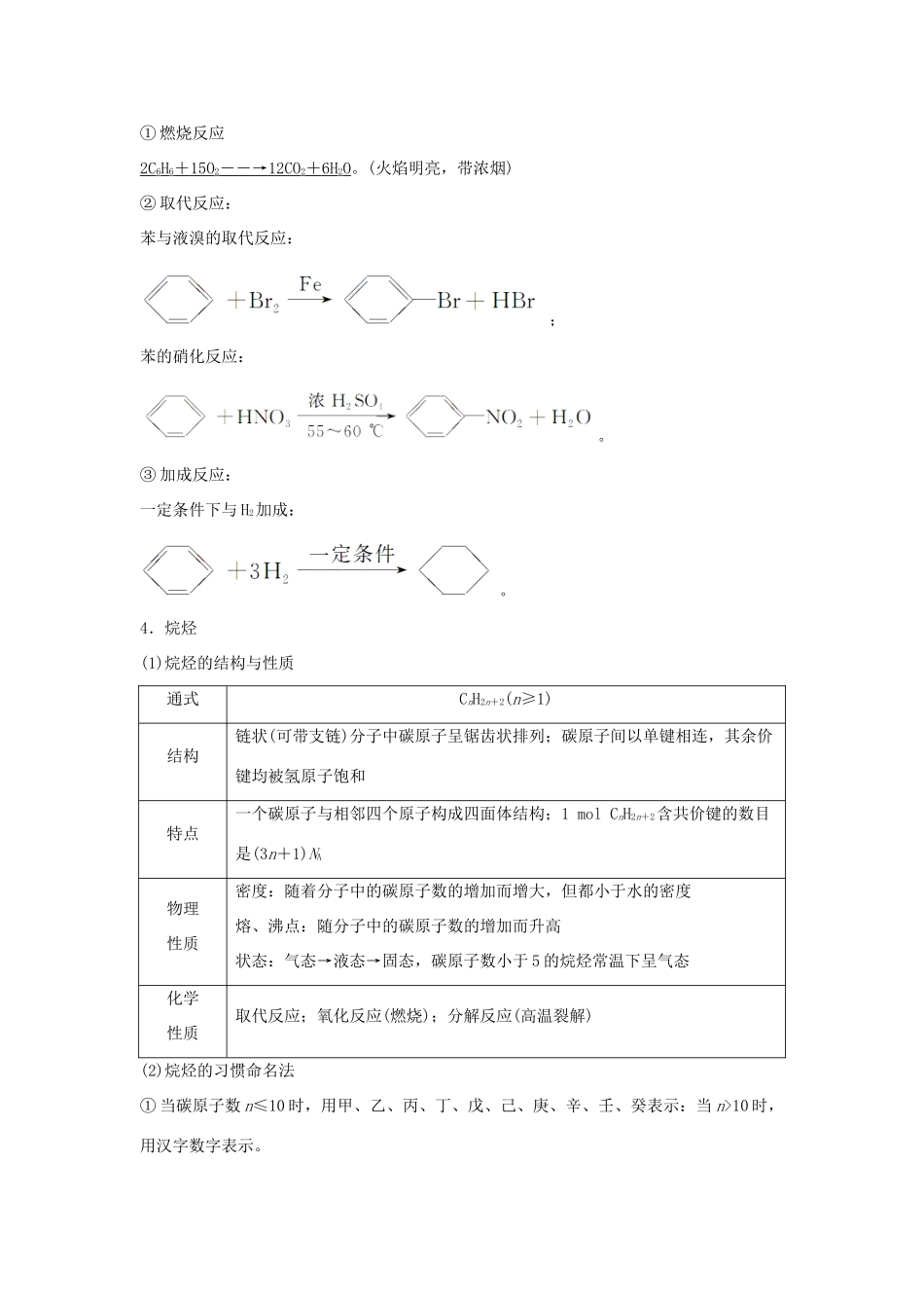 高考化学大一轮复习 专题9 有机化合物的获得与应用 第1讲 化石燃料与有机化合物学案 苏教版-苏教版高三全册化学学案_第3页