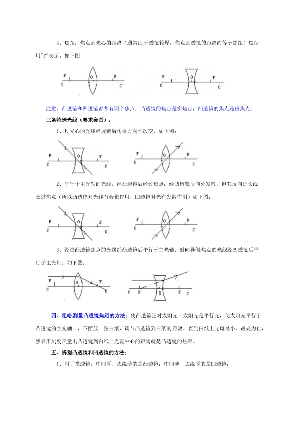 河南省郑州市中考物理《凸透镜的复习和应用》复习教案-人教版初中九年级全册物理教案_第2页