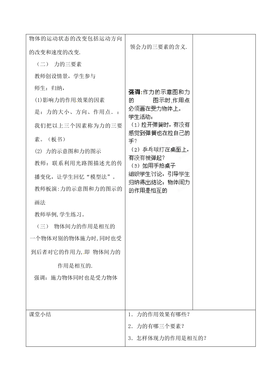 甘肃省永靖县刘家峡中学九年级物理全册 力教案 新人教版_第2页