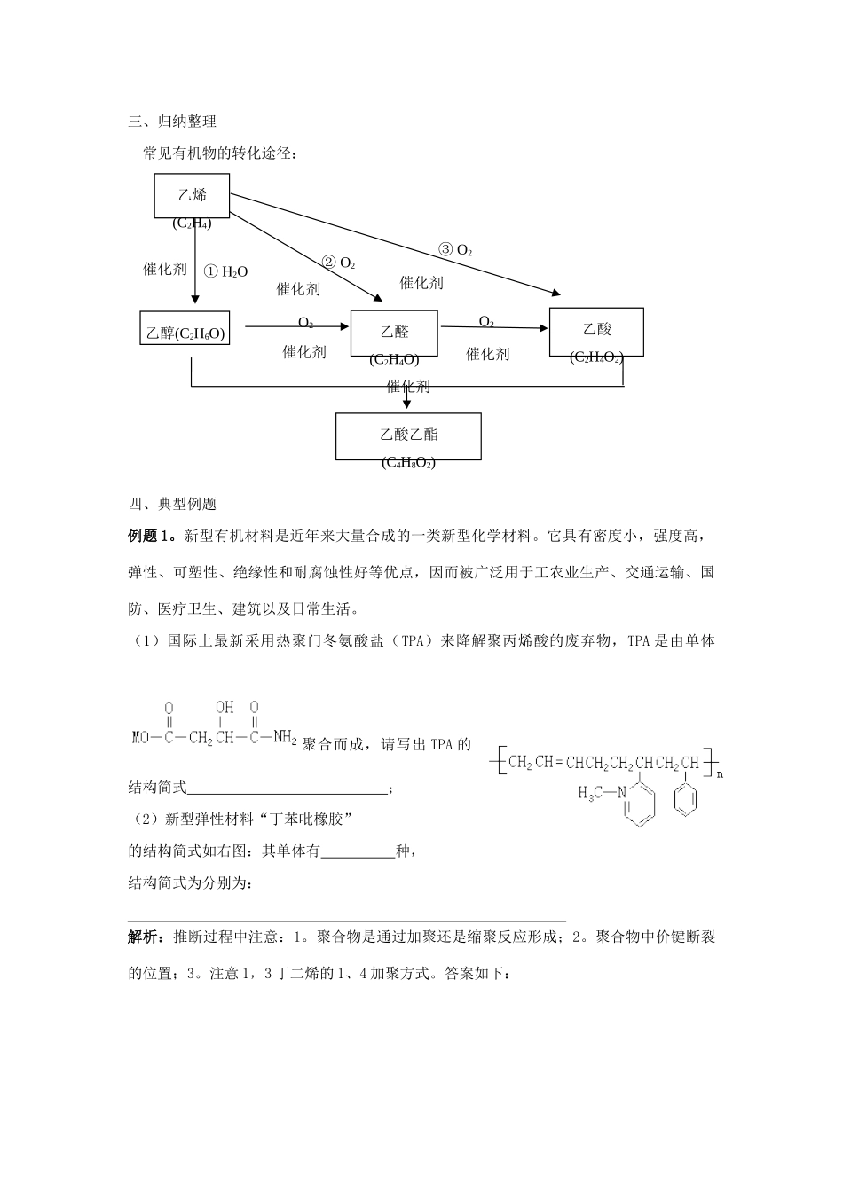 高中化学：3.3.1《简单有机物的合成》学案苏教版必修2_第2页