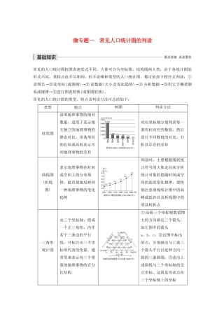 高中地理 第1章 人口的变化 微专题一 常见人口统计图的判读导学案 新人教版必修2-新人教版高一必修2地理学案