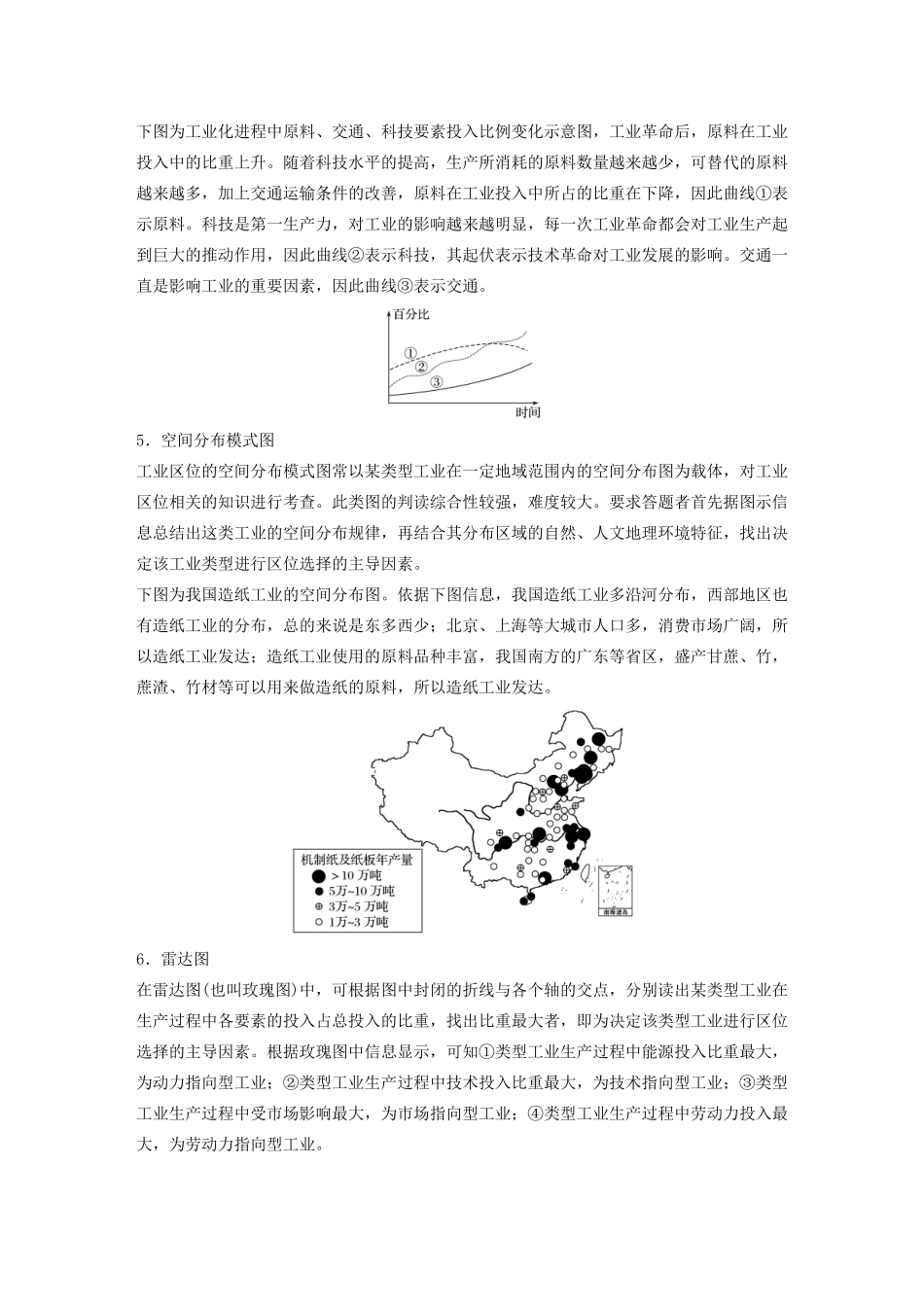高中地理 第3单元 产业活动与地理环境 微专题二 工业区位模式图的判读导学案 鲁教版必修2-鲁教版高一必修2地理学案_第3页