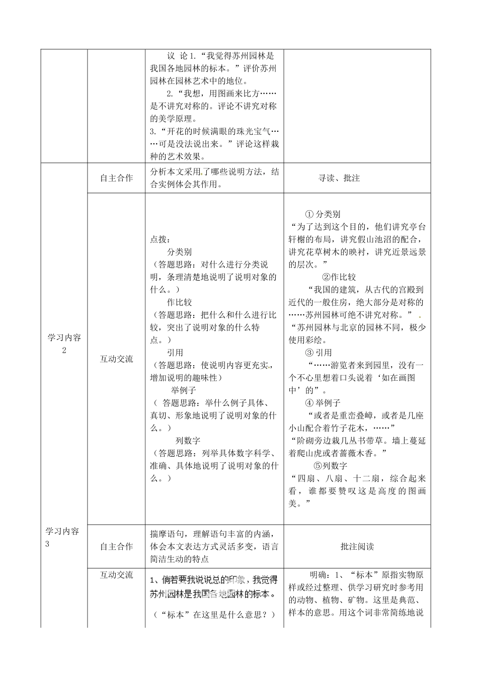 湖北省宜都市红花套镇初级中学八年级语文上册 第三单元 第13课《苏州园林》（第2课时）教案 新人教版_第2页