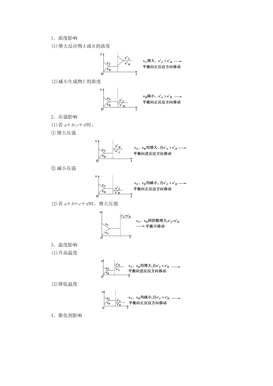 高中化学 第2章 化学反应速率和化学平衡 第3节 化学平衡 课时2 影响化学平衡移动的因素导学案 新人教版选修4-新人教版高二选修4化学学案_第3页