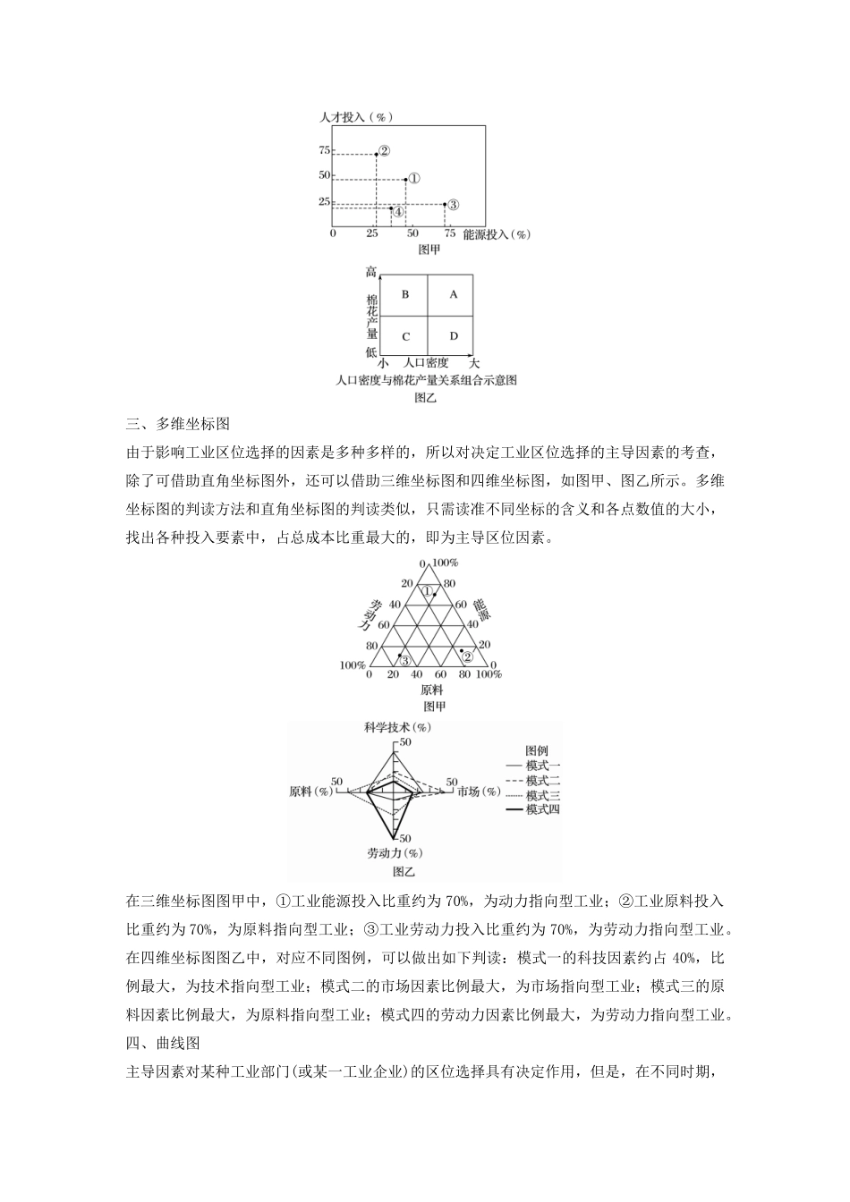 高中地理 第3章 生产活动与地域联系 微专题三 工业区位模式图的判读导学案 中图版必修2-中图版高一必修2地理学案_第2页