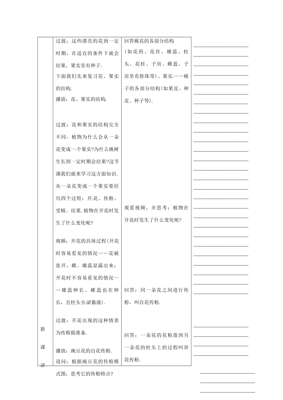 浙江省温州市瓯海区实验中学七年级科学下册《3.6植物生殖方式的多样性》教案一 浙教版_第2页