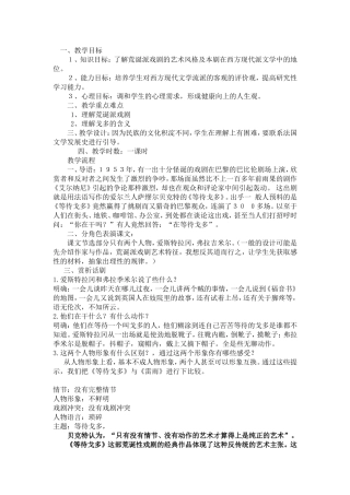 第九单元-贝克特与《等待戈多》