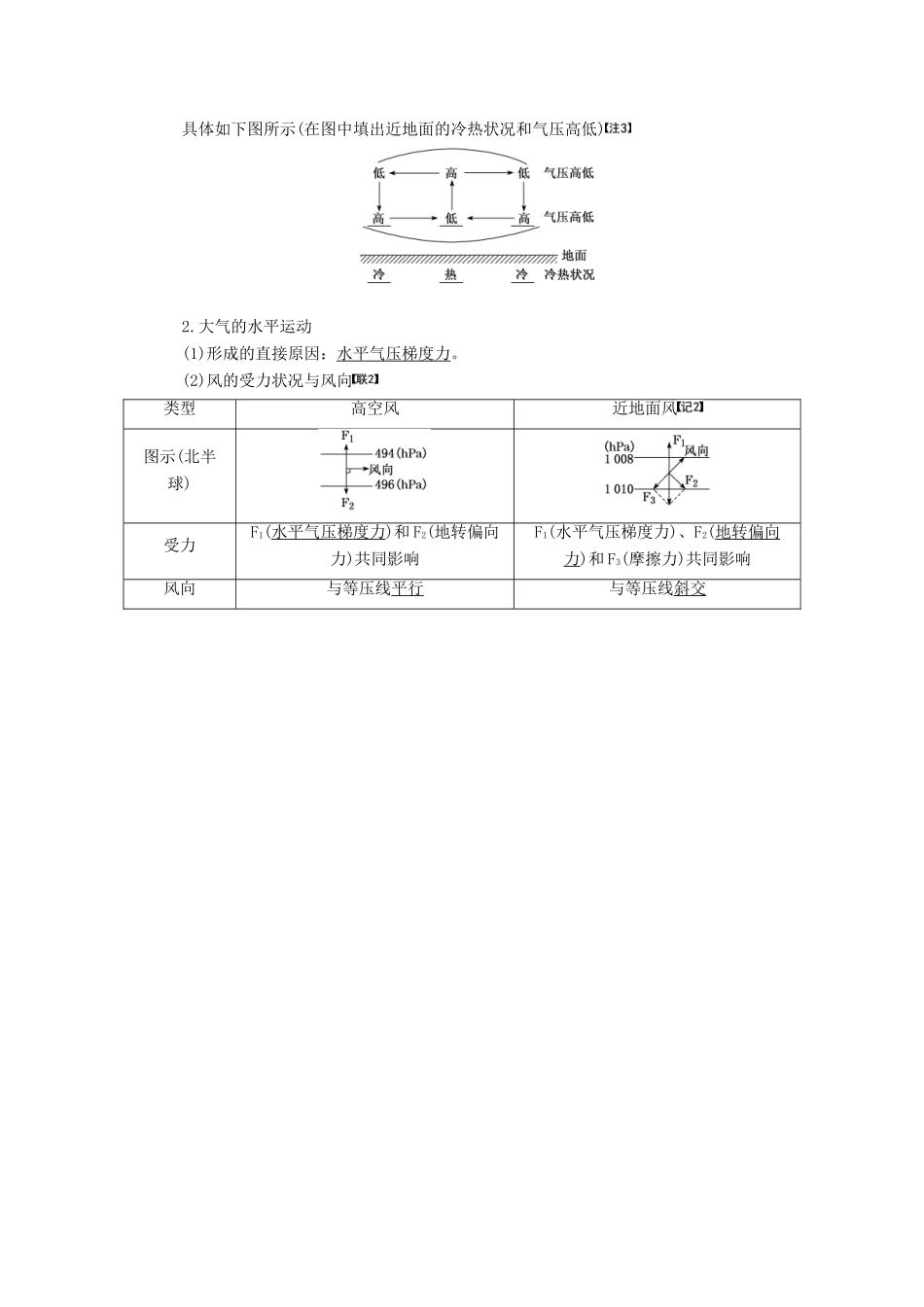 高考地理一轮复习 模块一 第二单元 从地球圈层看地理环境 第二讲 大气圈的组成与结构 大气的受热过程及大气运动学案（含解析）鲁教版-鲁教版高三全册地理学案_第3页