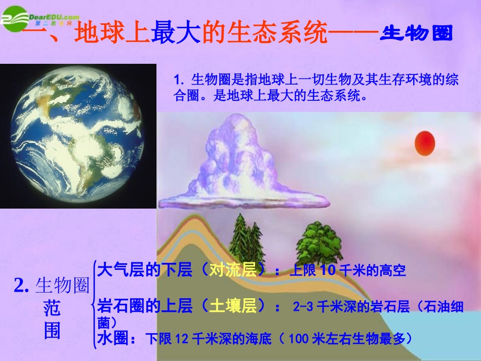 科学：第八章第3节生物圈（华师大版七年级上）_第3页