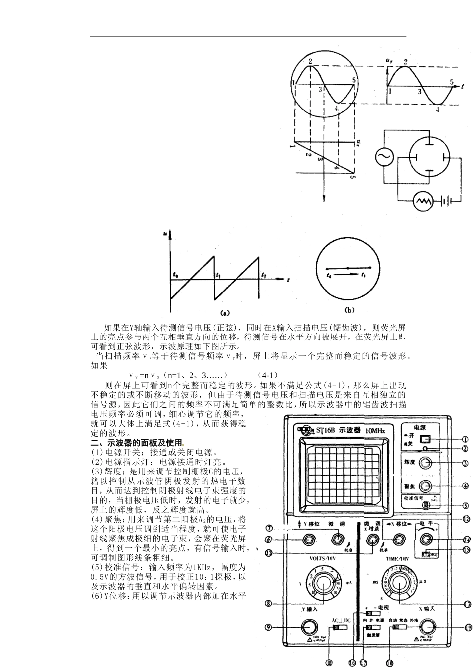湖北省咸宁市鄂南高级中学高二物理 优质预习全案 示波器专题（A班）新人教版_第2页