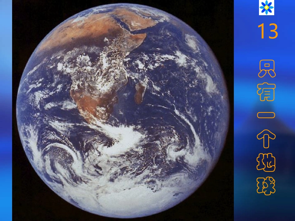 4.13只有一个地球_第1页