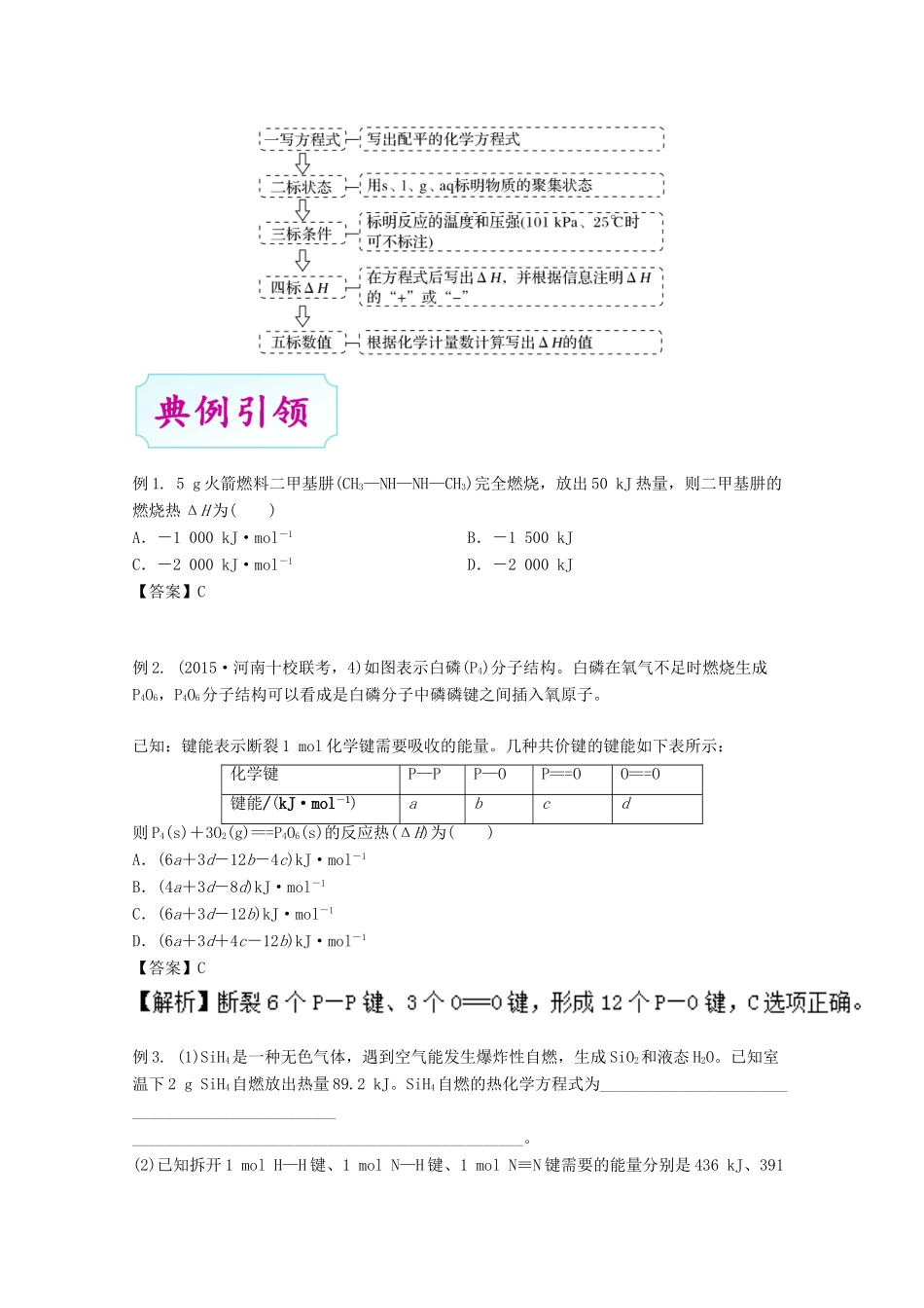 高考化学二轮复习 十大热门专题突破 专题05 化学反应与热能和电能学案-人教版高三全册化学学案_第2页