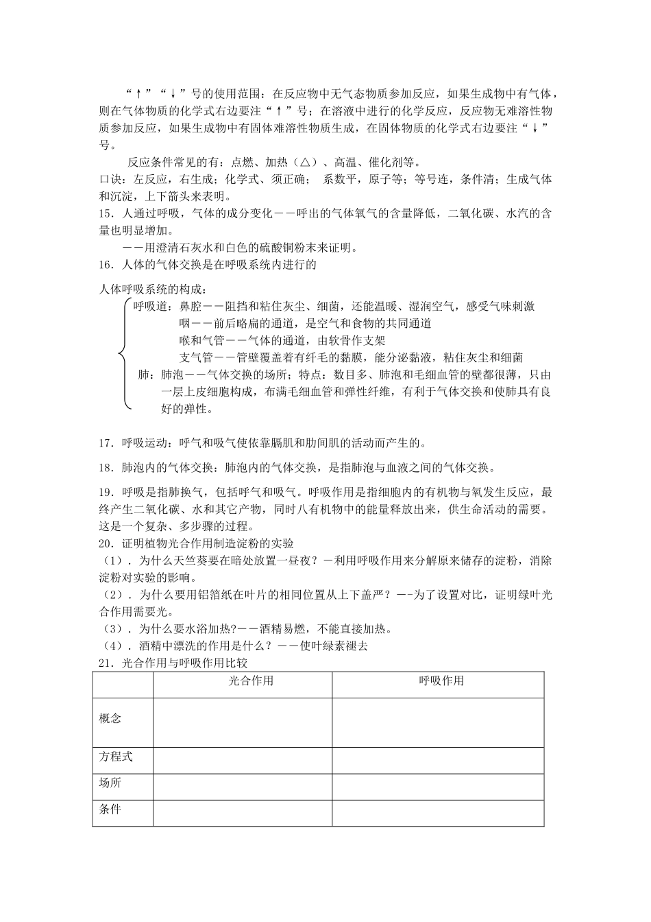第二章 空气与生命基础知识_第3页