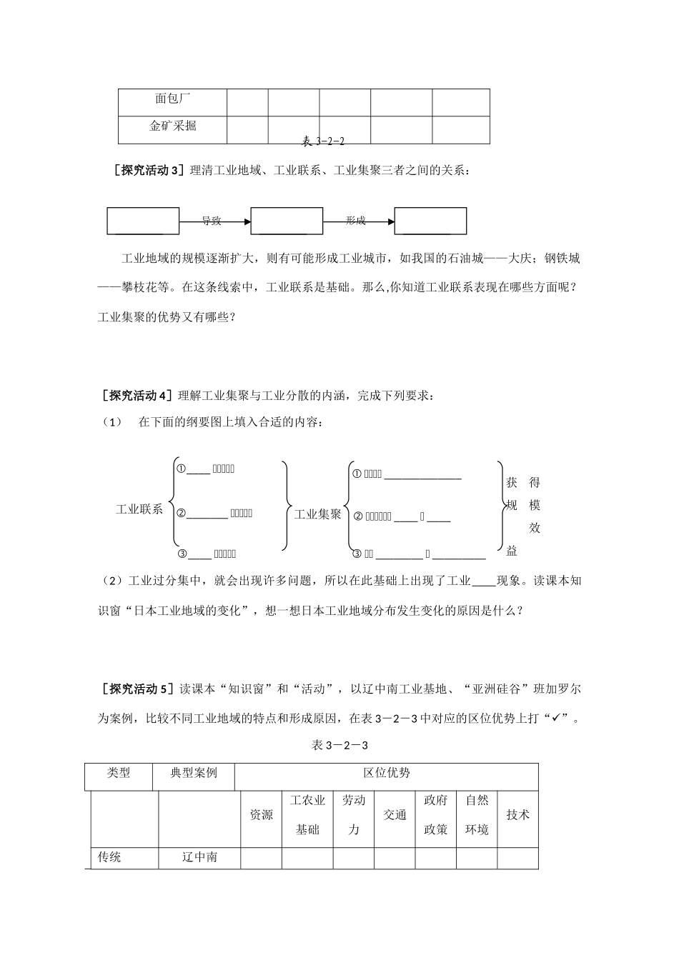 高一地理 3.2《工业生产与地理环境》精品教学案 鲁教版必修2_第2页