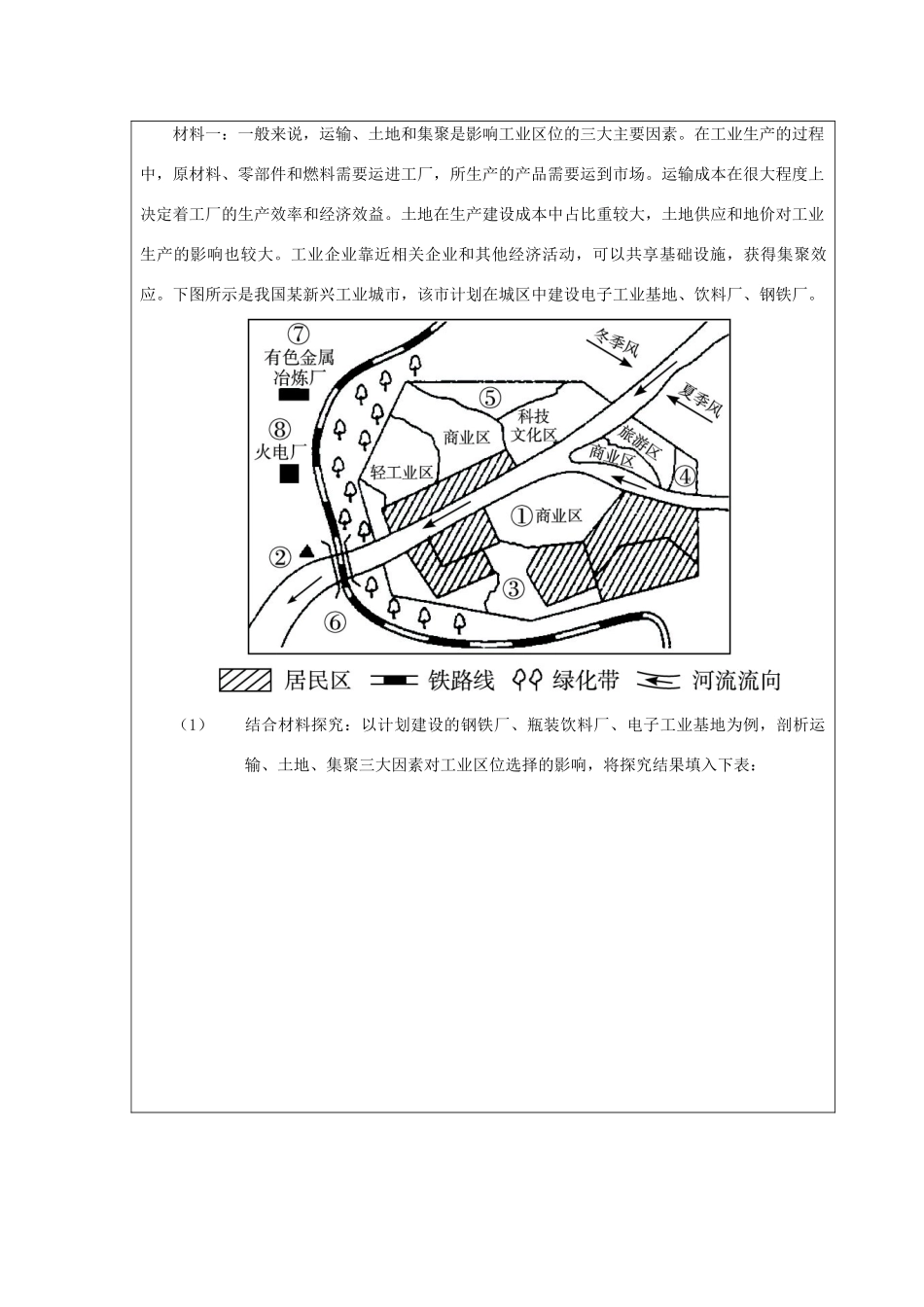 高中地理 第三章 区域产业活动 3.4 交通运输布局及其对区域发展的影响（第1课时）学案 湘教版必修2-湘教版高一必修2地理学案_第3页