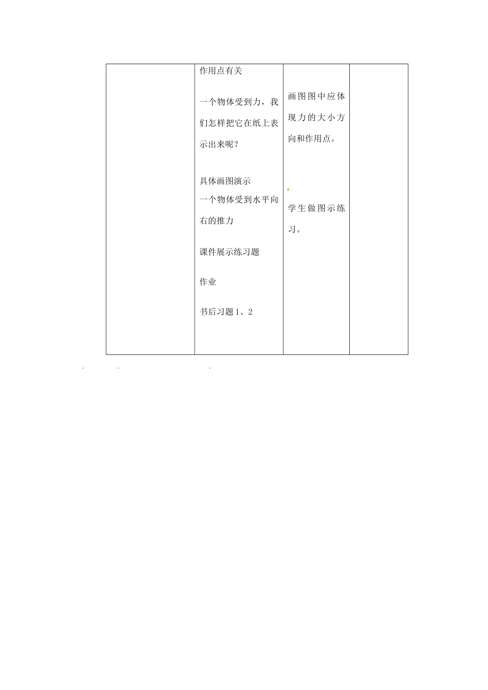 福建省泉州一中八年级物理《6.2怎样描述力》教案 新人教版_第3页