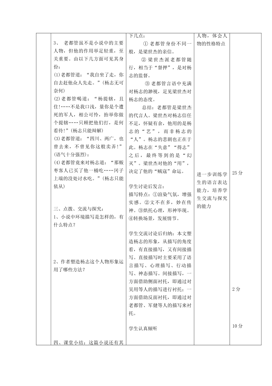 北京市顺义区大孙各庄中学九年级语文上册 第17课《智取生辰纲》教案2 新人教版_第3页