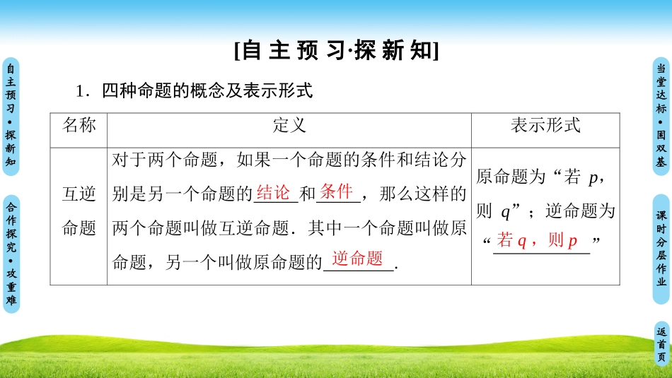1.1.3四种命题间的相互关系_第3页