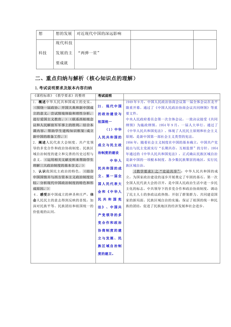 高三历史高考一轮复习学案：新中国成立1949-1956年过渡时期（旧人教版）_第2页