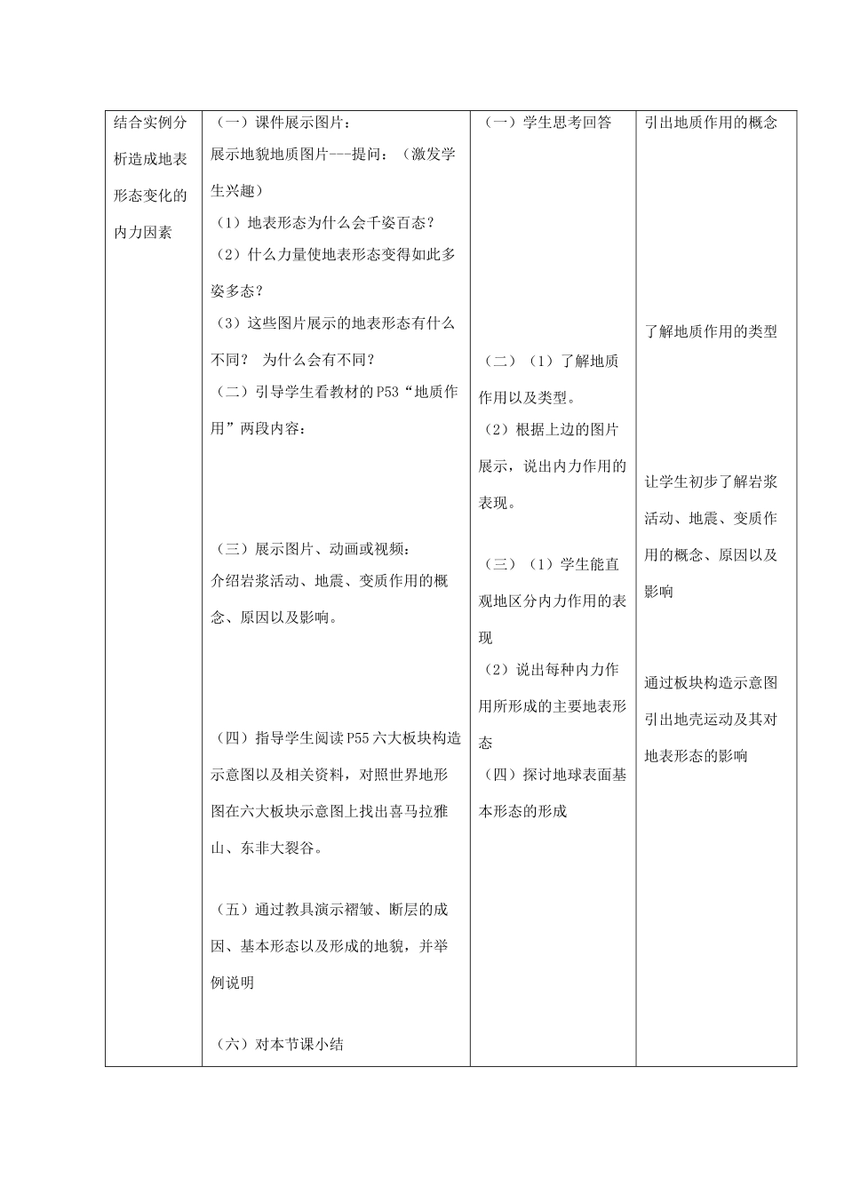 高一地理 2.3《地壳的运动和变化》导学案 中图版必修1_第2页