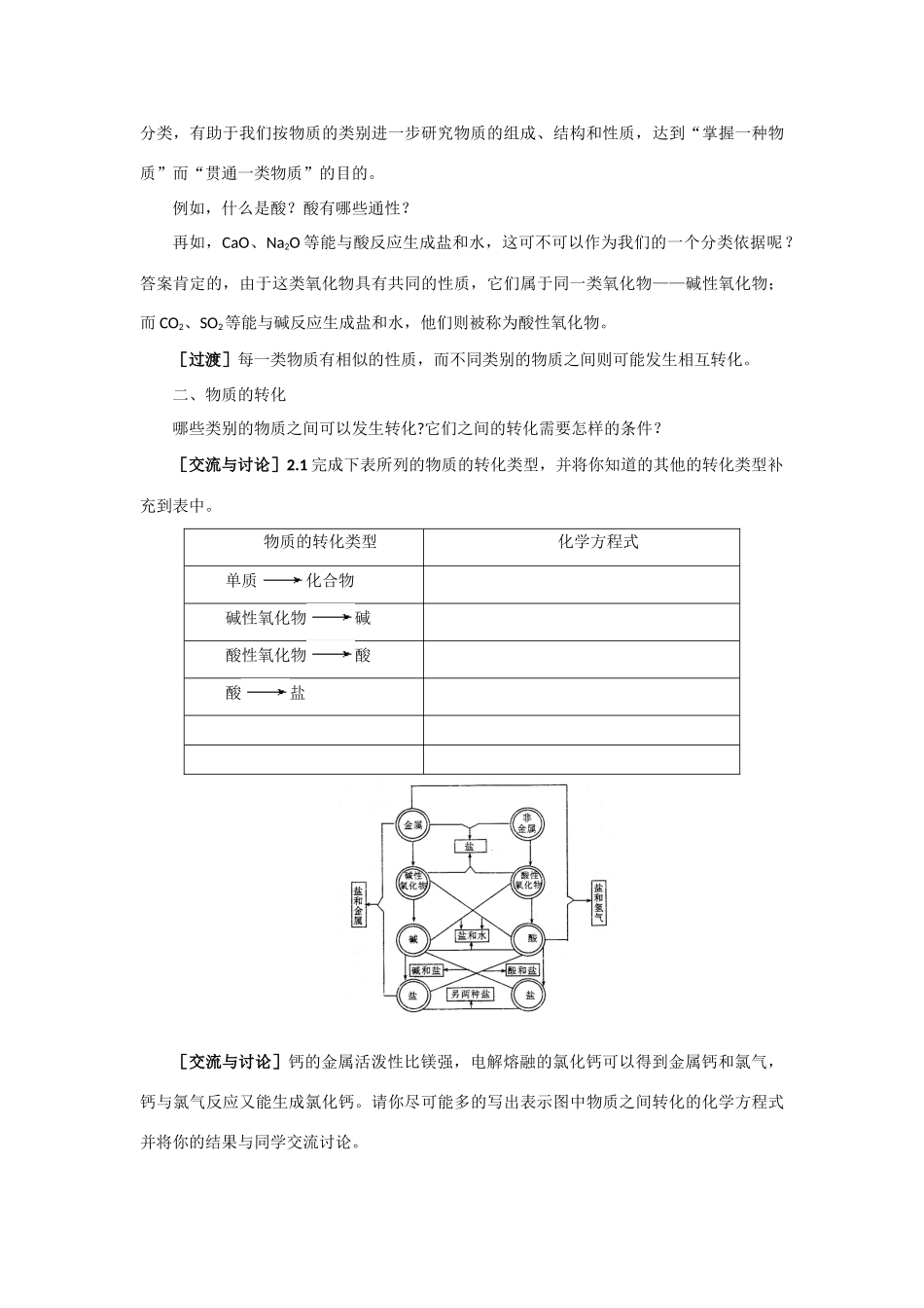 高中化学《丰富多彩的物质 物质的分类及转化》学案10 苏教版必修1_第3页