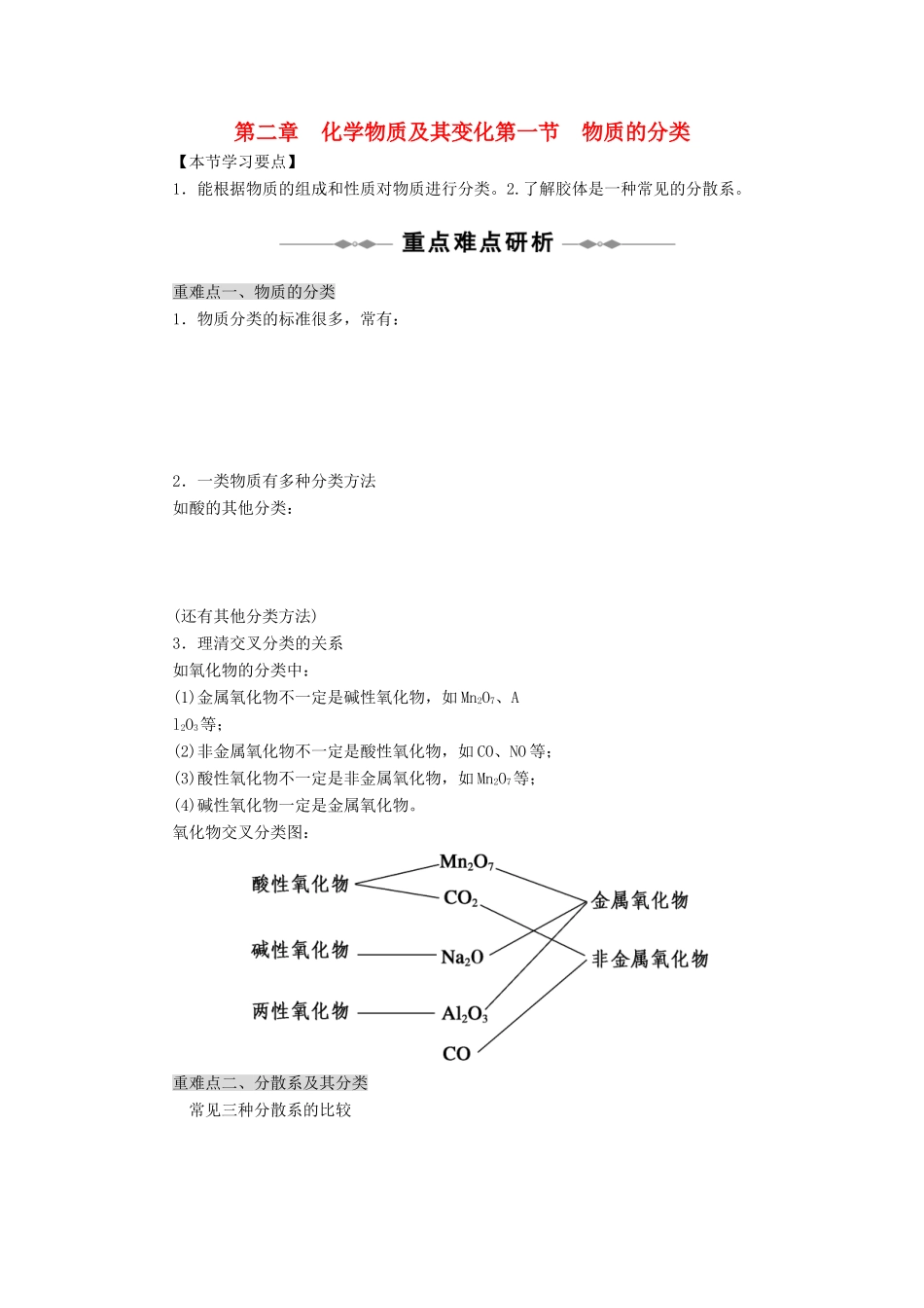 高中化学 2.1《物质的分类》学案3 新人教版必修1_第1页