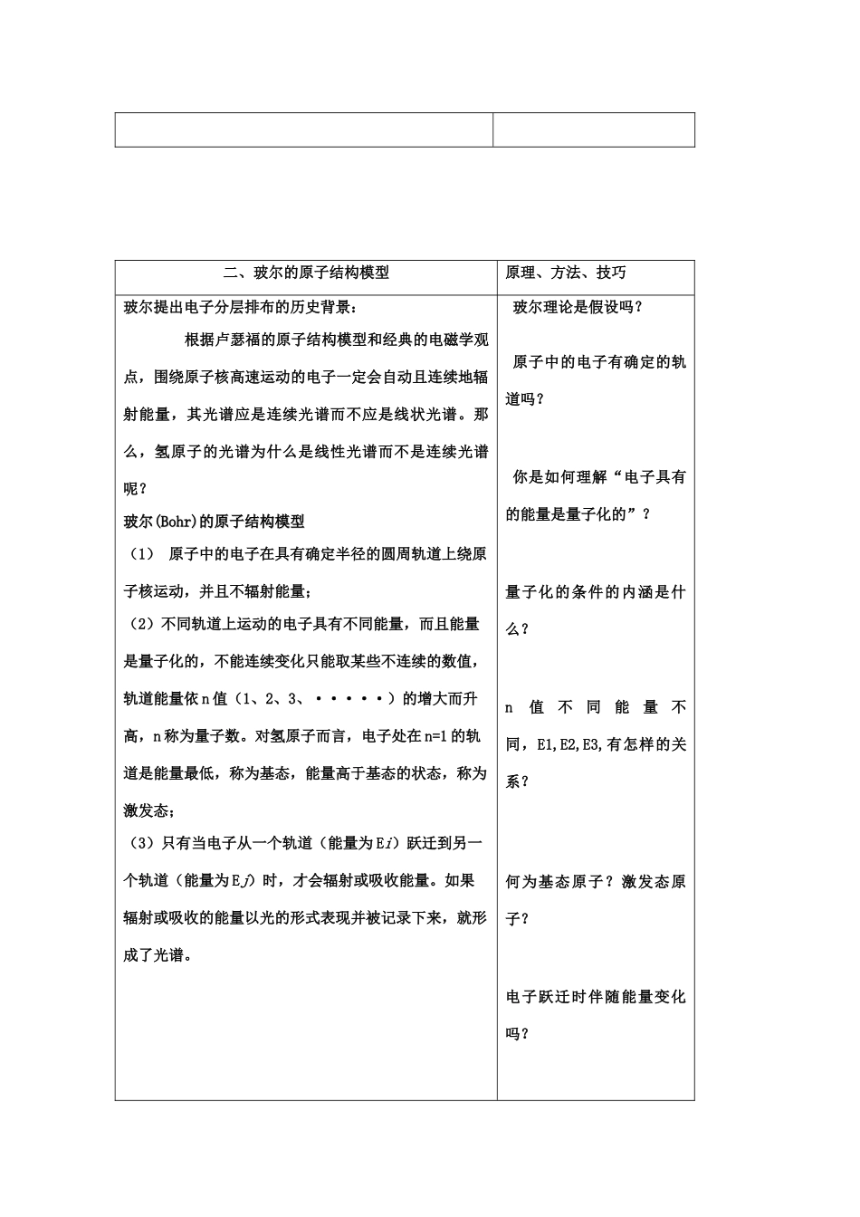 高中化学 1.1.1《原子结构模型》学案 鲁科版_第2页