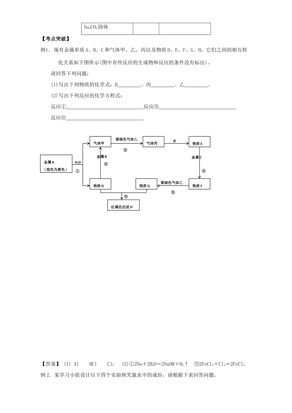 高中化学 4.2富集在海水中的元素-氯学案 新人教版必修1-新人教版高一必修1化学学案_第3页
