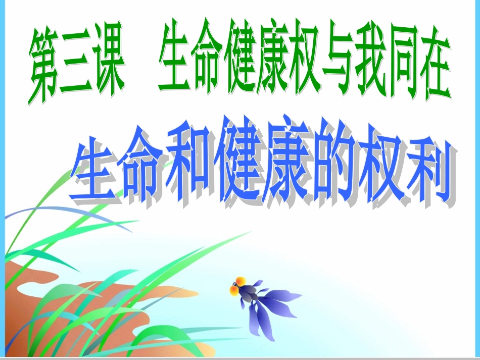 生命和健康的权利公开课课件新_第3页