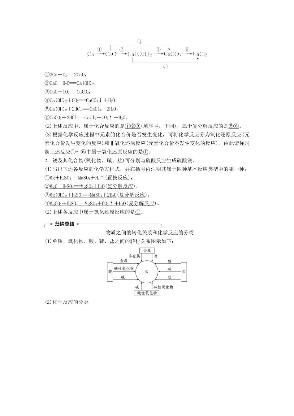 高中化学 专题1 化学家眼中的物质世界 第一单元 丰富多彩的化学物质 第1课时 物质的分类与转化学案 苏教版必修1-苏教版高一必修1化学学案_第3页