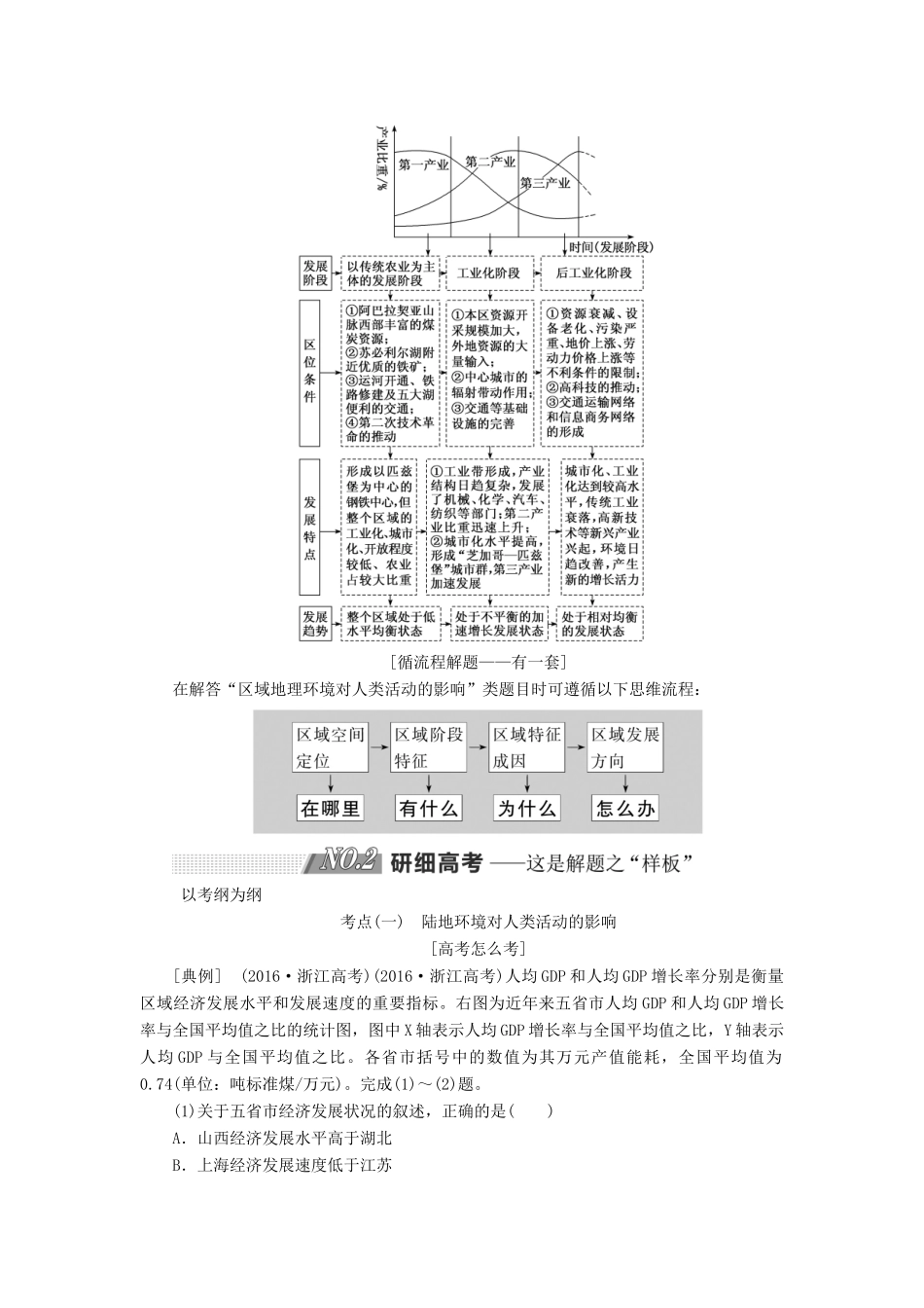 高考地理一轮复习 第三部分 第一章 区域地理环境和人类活动 第二讲 区域地理环境对人类活动的影响精选学案-人教版高三全册地理学案_第2页