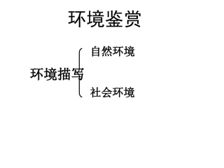 小说中的环境描写