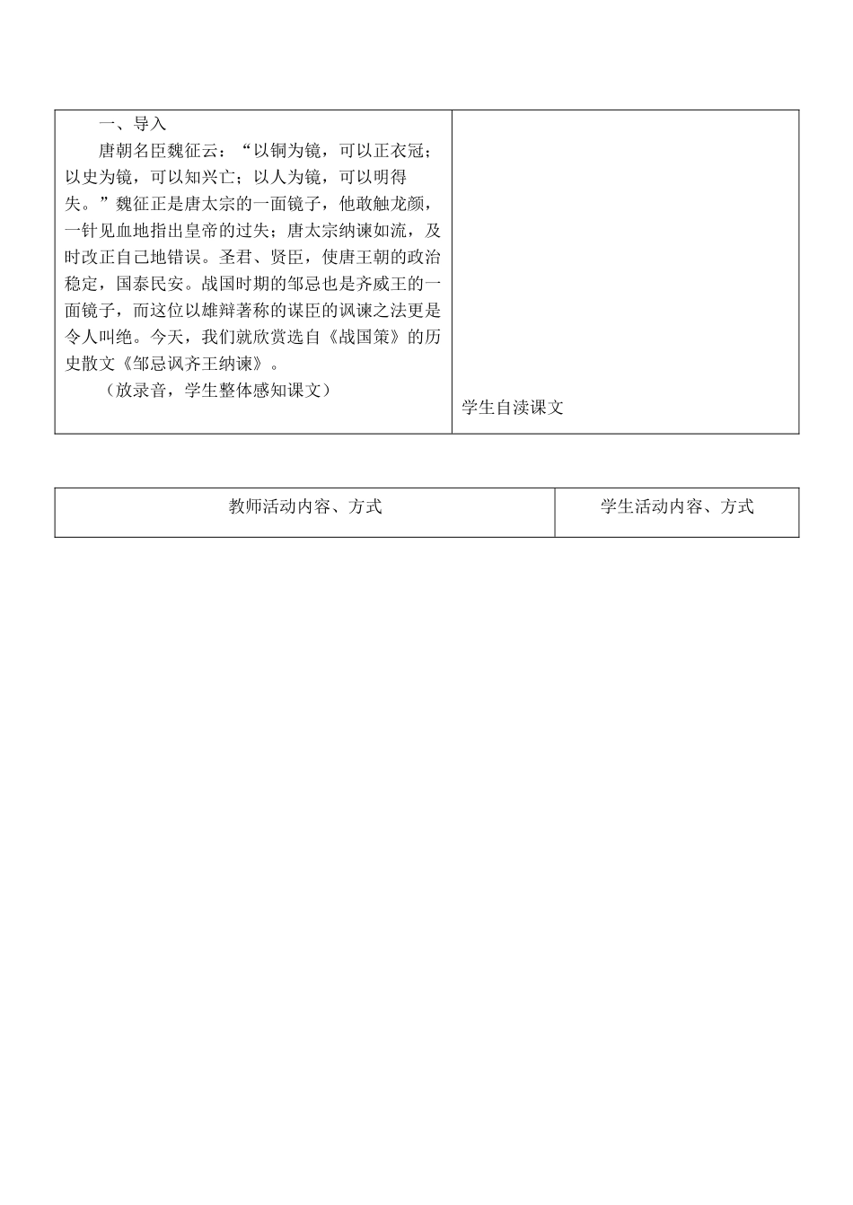 九年级语文下册邹忌讽齐王纳谏1苏教版_第2页