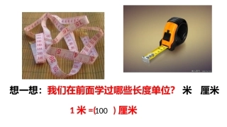 人教2011版小学数学三年级资料毫米和分米的认识