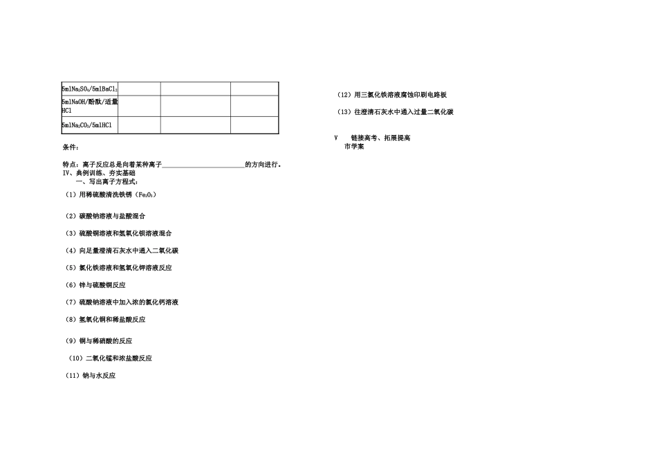 第二节----离子反应赵淑君_第2页