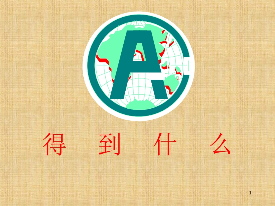 保险公司培训：你得到什么(上海平安)_第1页