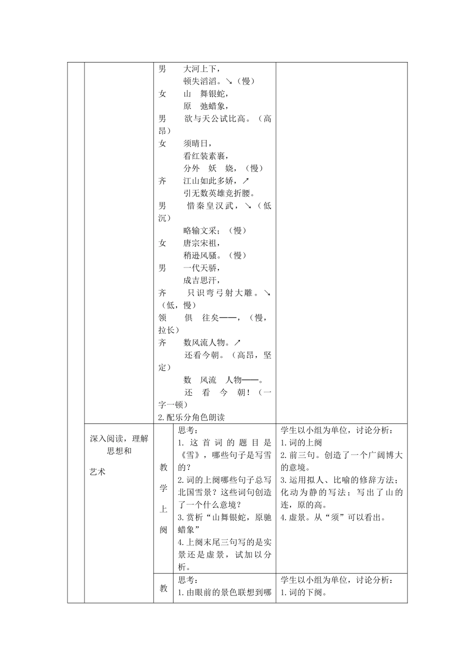 九年级语文上册 教案 人教新课标版_第2页