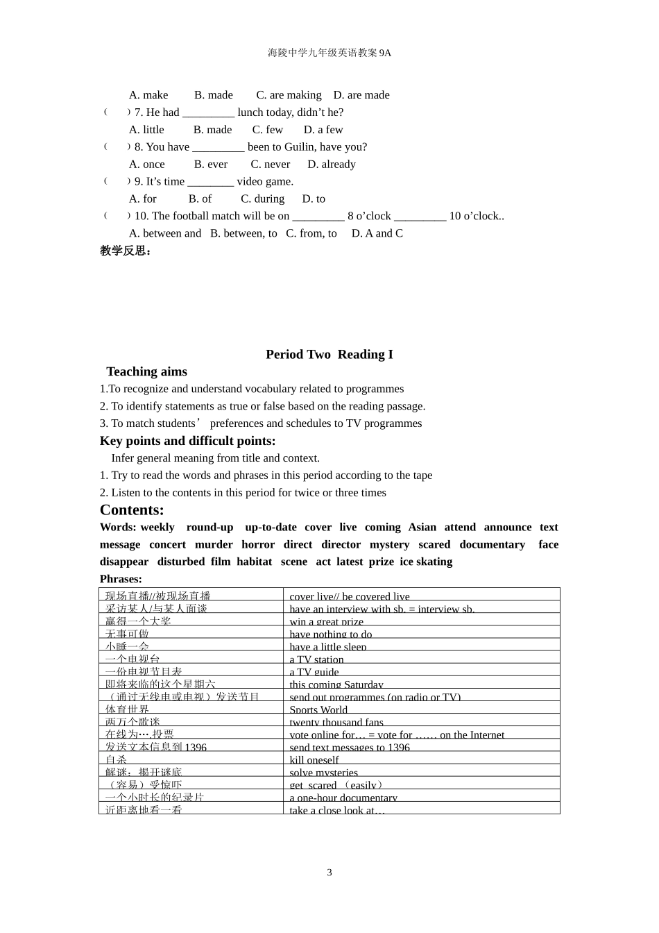 9AUnit4(1-2-3)TVPrograms_第3页
